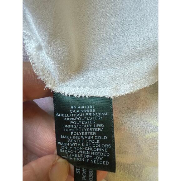 Lauren Ralph Lauren Floral Sleeveless, Dress, Women's size 6 Colorful Pleated - Picture 6 of 9